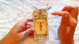 My Giveaway entry- Junk Journal staggered note book & pull down tag