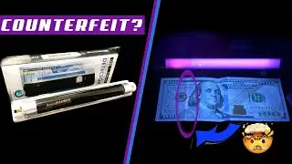 Portable UV COUNTERFEIT Money Detector Handheld Blacklight