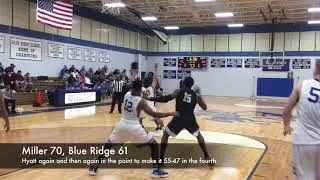 Miller beats Blue Ridge in second meeting 2018