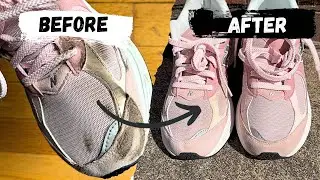 Cleaning Grease & Oil  Stains On Suede New Balance 2002r (Full Restoration)‼️😱🤯