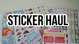 Sticker Haul! OMWL, Glam Planner, Creating&Co, Simply Watercolor, and More|Brianna Noelle