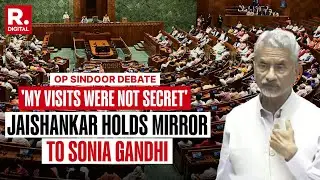 Jaishankar Holds Mirror To Sonia Gandhi 'I Did Not Go To Watch Olympics' | S. Jaishankar | Lok Sabha
