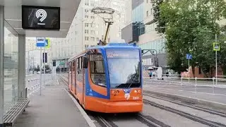 Москва. Поездка на трамвае 71-623-02. б.2621. маршрут 32. 13.07.24