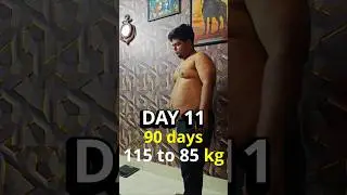 &ldquo;Day 11: 115 Kg Body, Mind Is Changing First 🔥&rdquo;|#90dayschallange #trendingshorts #motivation