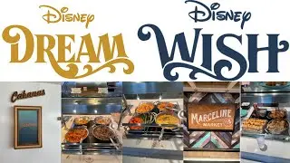 Disney Cruise Line Dream versus Wish Cabanas vs Marceline Market