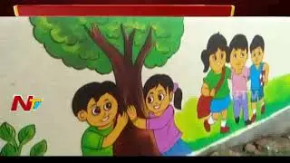 Telangana Officials Renovates Government School Building In KTR's Siricilla | Train School | NTV