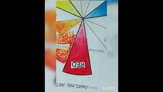 Color Wheel using Oil Pastels and only Primary Colors