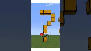 How to make the question mark symbol in Minecraft (Easy and fast) | 5x8 letter tutorial #minecraft