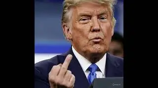 Donald Trump doing the middle finger ￼ at Elon Musk #logic #elonmusk #2025 #funny #comedy #trump