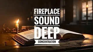 Quiet Reading by Candlelight 🔥📖 | Fireplace Sound for Focus, Study & Deep Concentration (2 Hours)