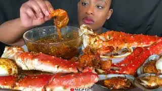 ASMR MUKBANG | Seafood King Crab Shrimp Green Lip Mussels Seafood ASMR MUKBANG 먹방 Eating Show