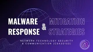 CSA 30103 Network Technology Security and Communications : Group Assignment