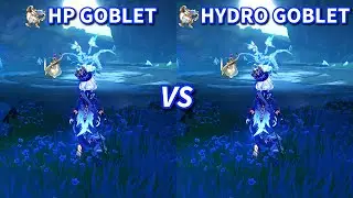 Furina HP% vs Hydro Dmg Goblet Comparison | Which Is The Best On Furina? | Genshin Impact