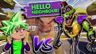 CHIPMUNK vs SHATTERED FNAF MONTY | Hello Neighbor Mod