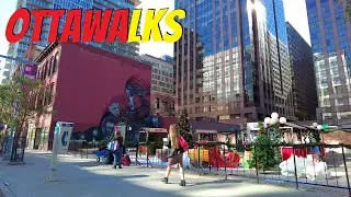 Bank street ride through Centretown & Glebe to Lansdowne Park - Ottawa Tour Oct 2021
