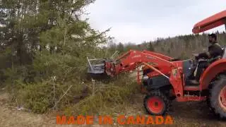 FORAX Heavy Duty Brush Cutter on 50 hp Tractor