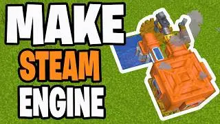 How To Make Steam Engine In Create Mod! - Tutorial