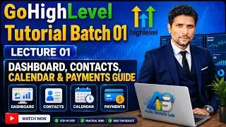 GoHighLevel Tutorial 2025 &ndash; Lecture 01: Dashboard, Contacts, Calendar & Payments Guide