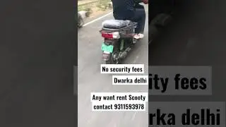 Tvs scooty for rent dwarka delhi