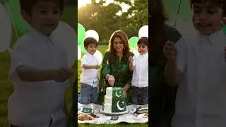 ✨ Family Independence Day Celebration | 14 August Cake Cutting 🇵🇰💚 #Shorts