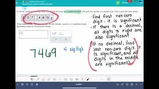 ALEKS: Rounding to a given significant digit