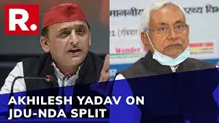 Nitish Kumar Resigns: Akhilesh Yadav Mocks BJP-JD(U) Split In Bihar; 'BJP Bhagao...'