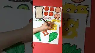 💫 How to make paper squishy ? Part #1 👌 Food BIG SANDWICH 🥪  #shorts #craft #sandwich #diy #squishy