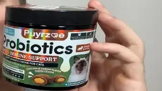 Puyrzoe Cat Probiotics & FOS, Probiotic for Digestive and Gut Health, Immunity, Constipation Relief