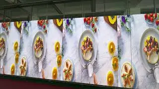 P3.91 wall mounted led display