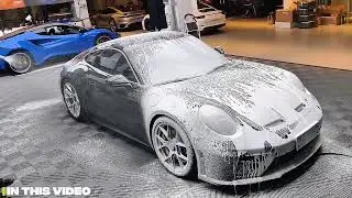 Immersive Porche 992 GT3 Touring Car Wash - Exterior & Interior Detail - ASMR | Soda Car Care