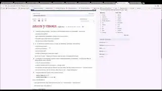 Read Merriam Webster Unabridged with Abhilash anomite to anonymuncule