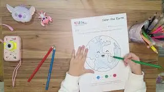 Color the Earth | Fun Coloring Activity for Kids | EZ Sisters