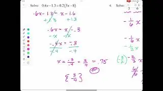 1.1 Linear Equations and Rational Equations