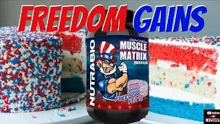 Guts, Guns, and GAINS | Patriotic Freedom Loving Protein | NutraBio Muscle Matrix Freedom Fetti