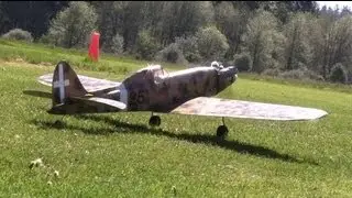 RC Macchi C205 Crash and Flying (Warbird)
