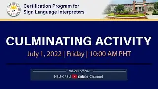 CPSLI Culminating Activity First Term 2022 - July 1, 2022, 10:00AM PST