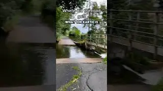 Where&rsquo;s the road gone?! #countryside #rural #lane #ukroads #driving #farm #river #comedy #silly