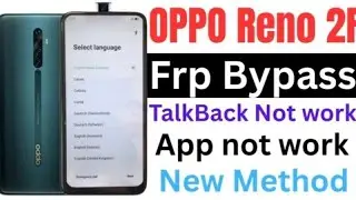 oppo reno 2 frp bypass / oppo reno 2f frp bypass talkback not working / oppo rmx1989 frp bypass