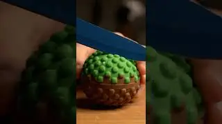 Asmr Cutting a ball coming from Minecraft parallel world🪐🤤 #satisfying