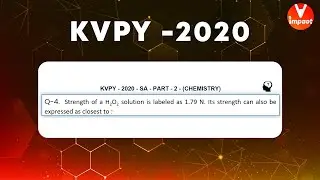 KVPY 2020 SA Chemistry  Part II Q 74 Ans C Equivalent Concept Volume Strenght Pushkar Rai