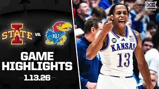 #2 Iowa State vs. Kansas Game Highlights | 2025-26 Big 12 Men’s Basketball