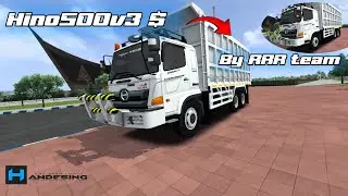 SHARE LIVERY & PPL MOD HINO500 V3 $ DUMP BATUBARA  || BY RRR TEAM ‼️BUS SIMULATOR INDONESIA
