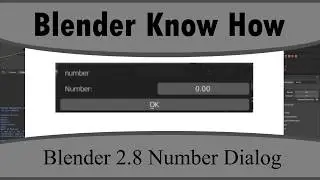 How To Create A Dialog Box With Number (float/integer) Input In Blender 2.8