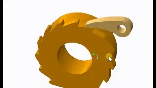 PTC Creo(Pro/E) animation　Ratchet mechanism (Cad つめ歯車のアニメーションを作ってみた)