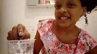 Mostrando meu kit de slime caseiro