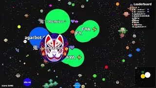 Agar.io - Entering The Matrix to destroy Mr. Smith & Slowteamers in FFA/EXP #agario