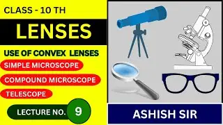 Lenses Class 10 I Use of Convex Lenses - Simple Microscope, Compound Microscope, Telescope