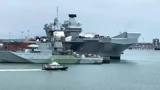 Close up of Royal Navy Aircraft Career  '' HMS Prince of Wales ''