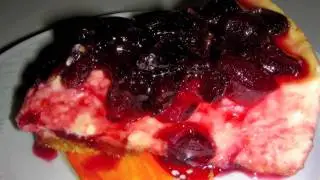 Cherry Cheese Cake Recipe with Fresh Cherries From Scratch