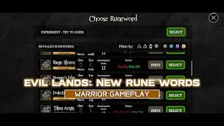 Evil Lands: 🔥 New Rune Word🔥For Warrior